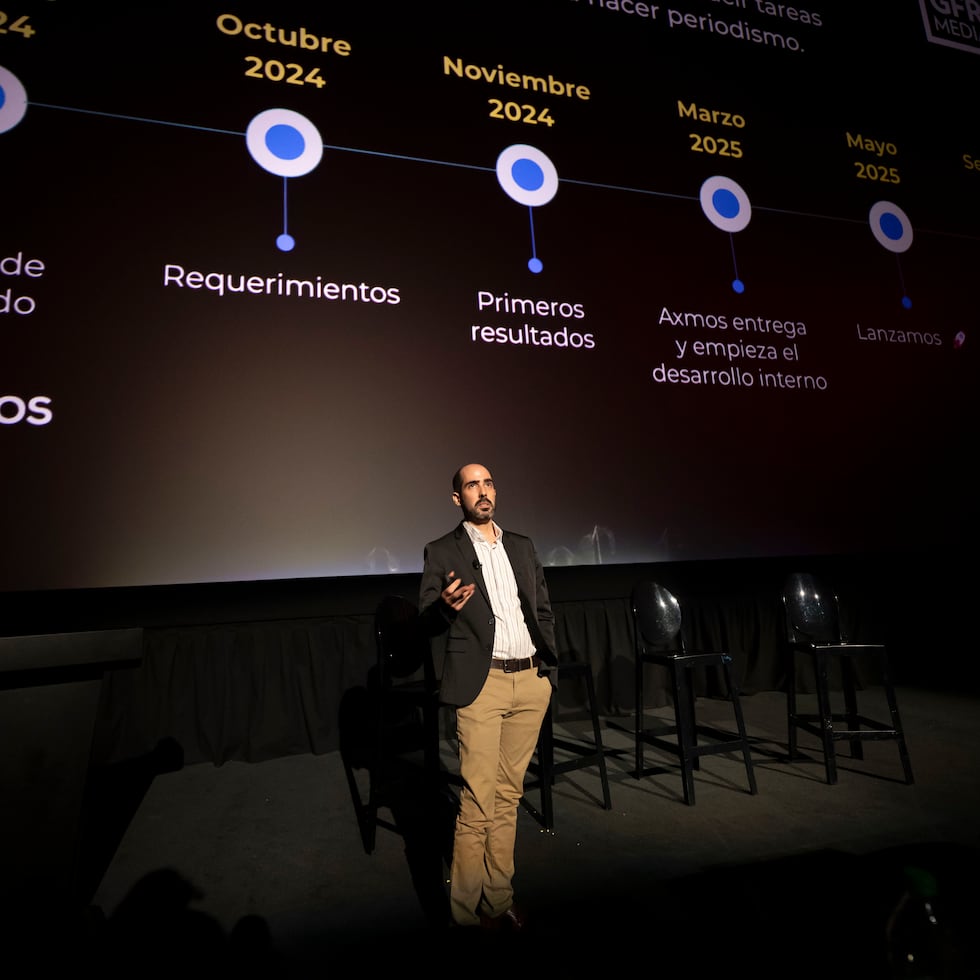 El Nuevo Día, en alianza con Agencia EFE, dedicó su primera jornada del Speaker Series 2026 a esta tecnología con el conversatorio “Revolución de la IA: una oportunidad para los negocios en Puerto Rico”. En la foto, Carlos J. Martínez-Rivera, editor sénior de estrategia digital y suscripciones de GFR Media.