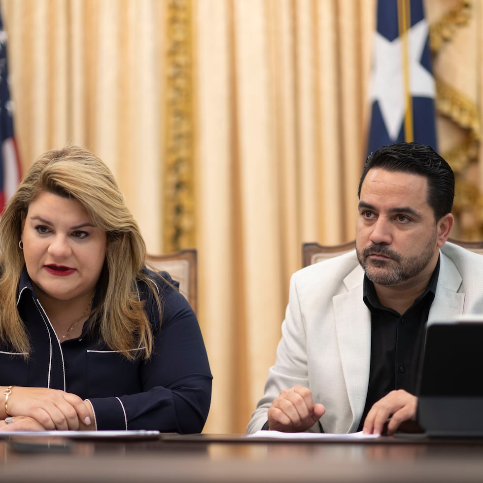 La gobernadora Jenniffer González y el secretario de Agricultura, Irving Rodríguez Torres