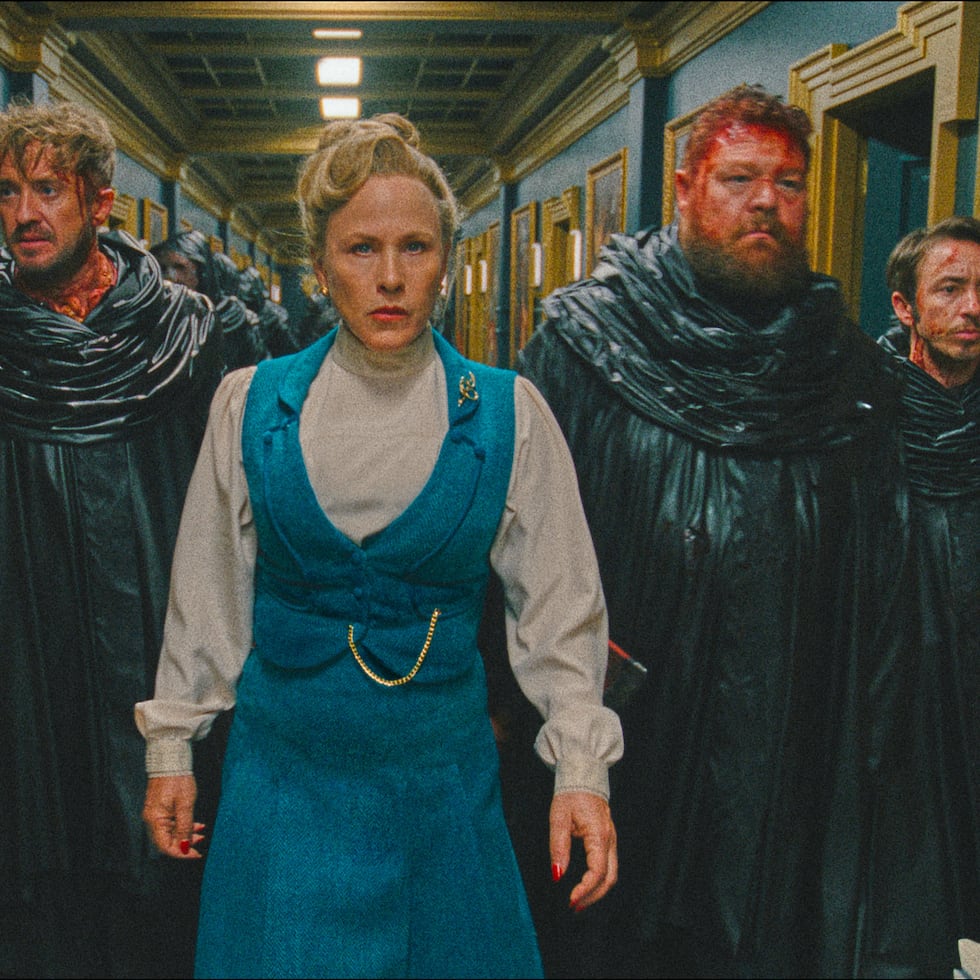 Desde la izquierda, los actores David Viviers, Tom Felton, Patricia Arquette, Willie Ludik y Gabe Gabriel.