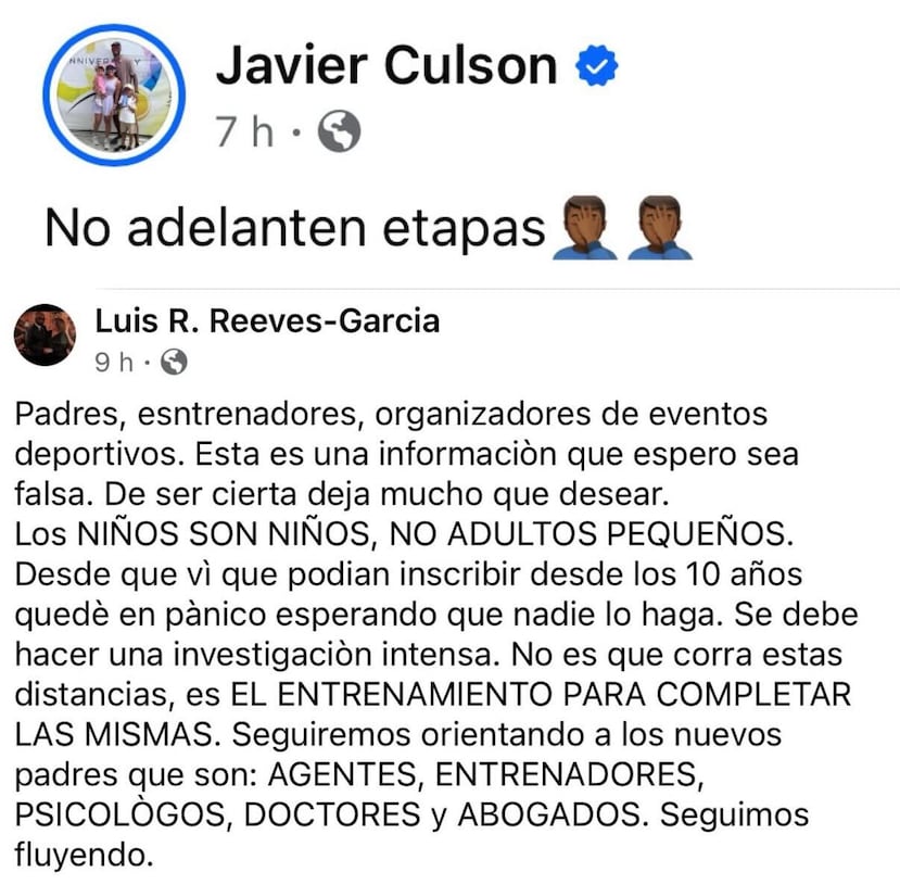 El medallista olímpico Javier Culson se expresó respecto al tema.