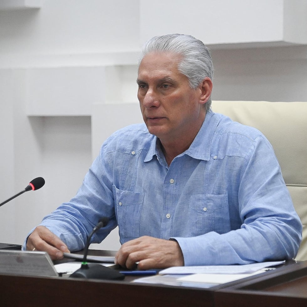 El presidente de Cuba, Miguel Díaz Canel Bermúdez.