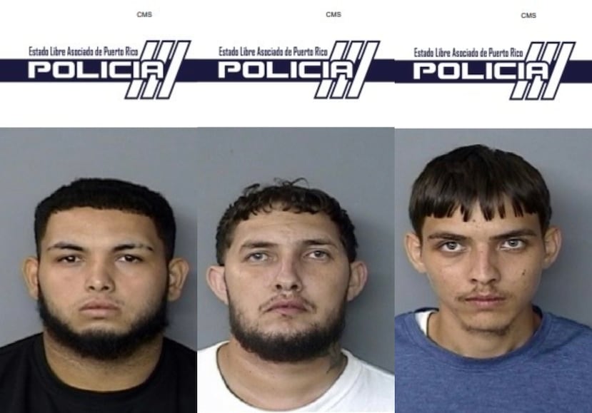 Kaleb Daniel Casablanca Vega, de 22 años; Billy Jr. González Robles, de 28 años; y Christopher Ónix González Robles, de 22.