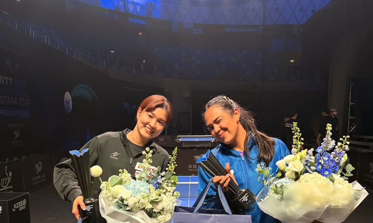 Adriana Díaz subcampeona en dobles femeninos del WTT Star Contender Astana 2026
