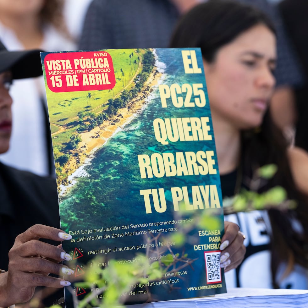 Los manifestantes alertaron sobre un “retroceso” en la política pública de la protección del litoral ante el cambio climático.