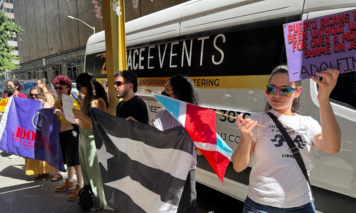 Activistas boricuas protestan evento republicano en NY durante fin de semana del Desfile Puertorriqueño