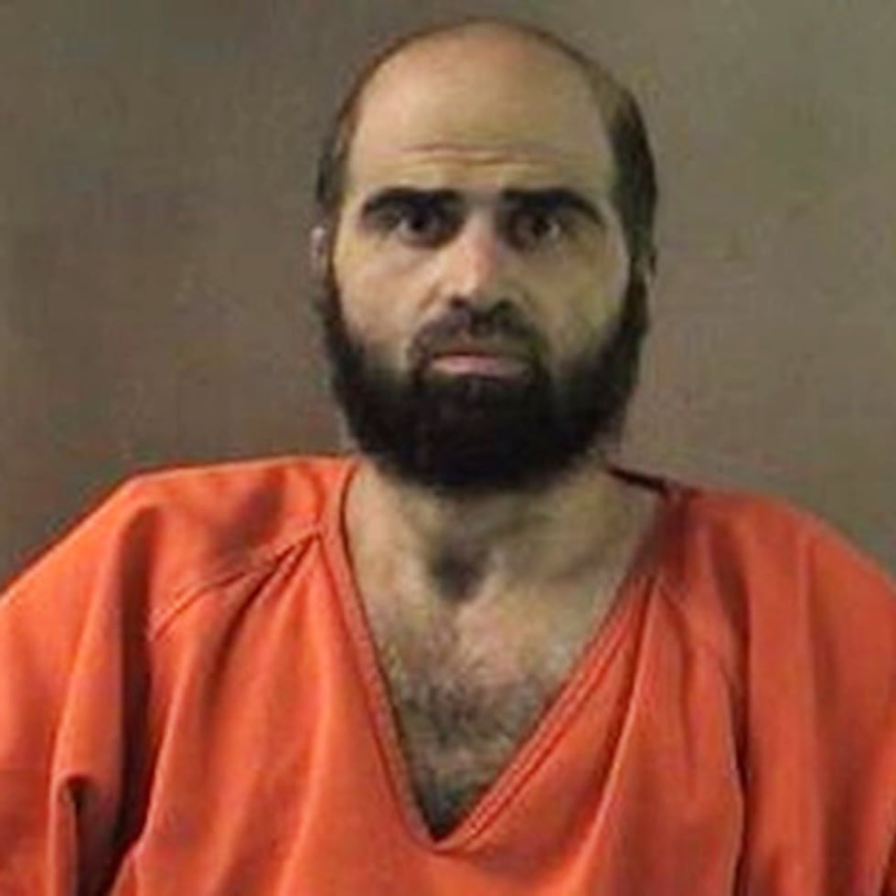 Esta fotografía sin fecha, facilitada por el Departamento del Sheriff del condado de Bell, muestra al expsiquiatra del Ejército, el comandante Nidal Hasan.