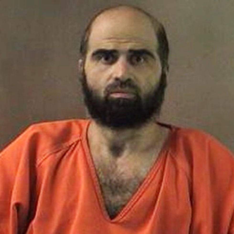 ARCHIVO - Esta fotografía sin fecha, facilitada por el Departamento del Sheriff del condado de Bell, muestra al expsiquiatra del Ejército, el comandante Nidal Hasan.