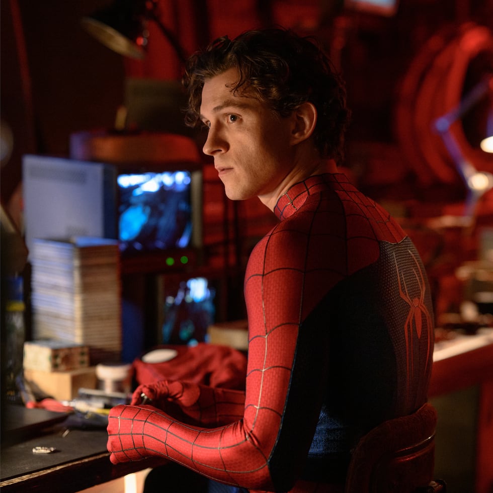 Tom Holland en una de las escenas de "Spider-Man: Brand New Day." (Sony Pictures via AP)
