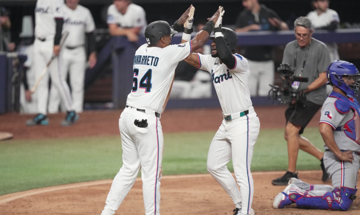 Brian Navarreto supera reacción alérgica y brilla en debut con los Marlins