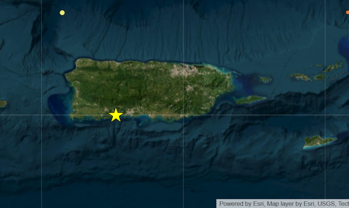 Registran temblor de magnitud 3.7 al sur de Puerto Rico