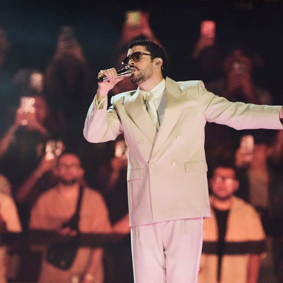 Bad Bunny en un concierto en Argentina.