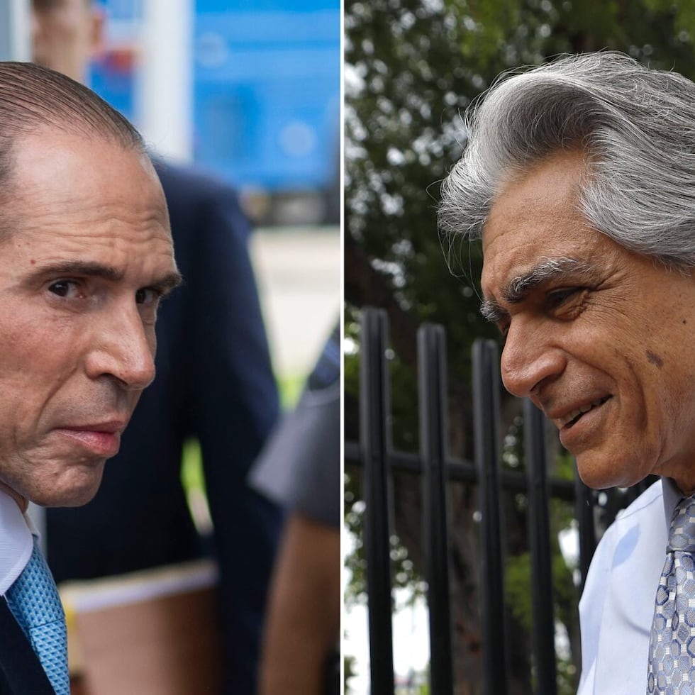 The co-defendants in the Wanda Vázquez Garced case, banker Julio Herrera Velutini (left) and former federal agent Mark Rossini (right).