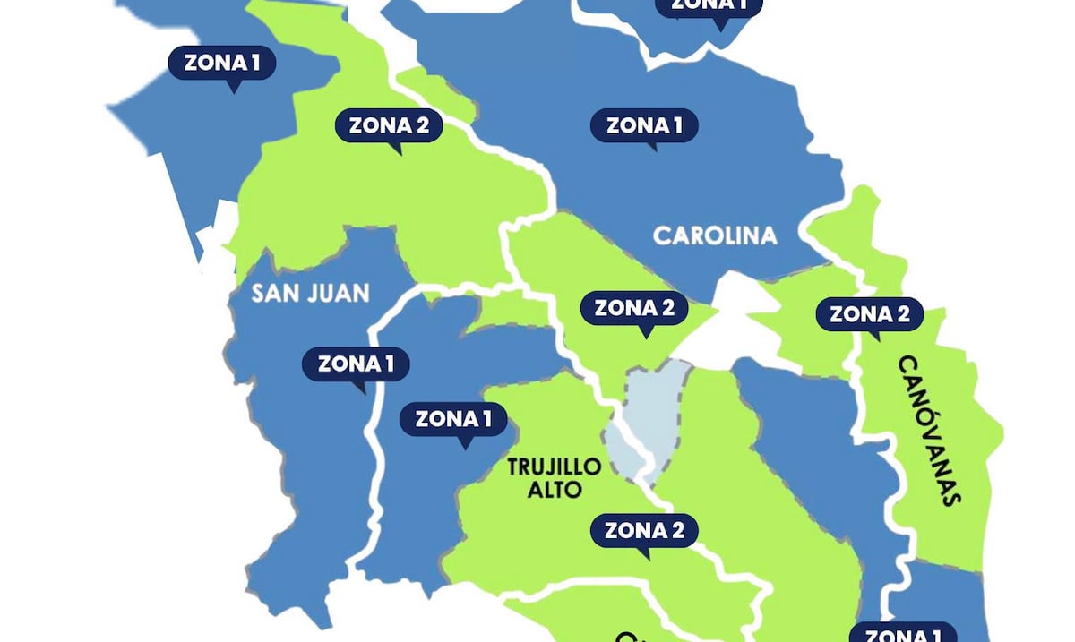 ¿Cuál es la Zona 1 y la Zona 2? Estos son los sectores afectados por el racionamiento en Carraízo
