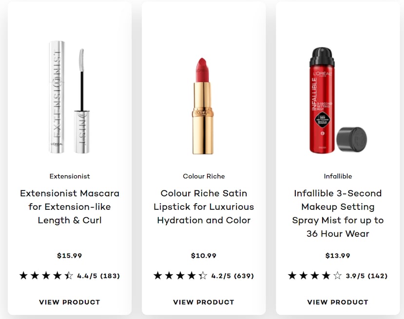 La colección de L'oreal Paris inspirada en The Devil Wears Prada 2 incluye una mascara, un labial y un "setting spray"
