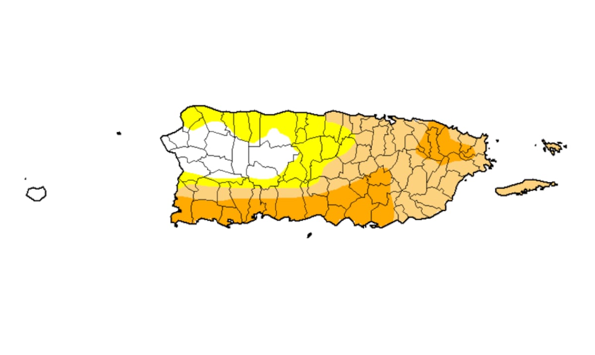 Se expande e intensifica la sequía severa en las zonas sur y noreste de Puerto Rico