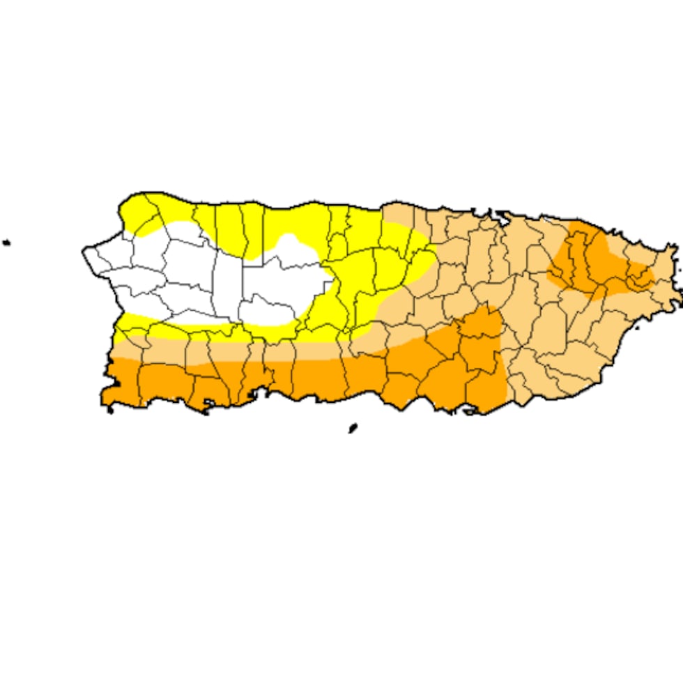 Según el informe más reciente, el 36.01% de Puerto Rico se encuentra bajo sequía moderada.