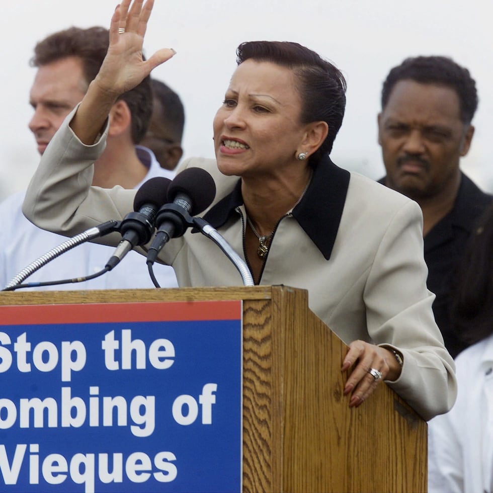 Democratic Congresswoman Nydia Velázquez was active in the fight against military maneuvers in Vieques.