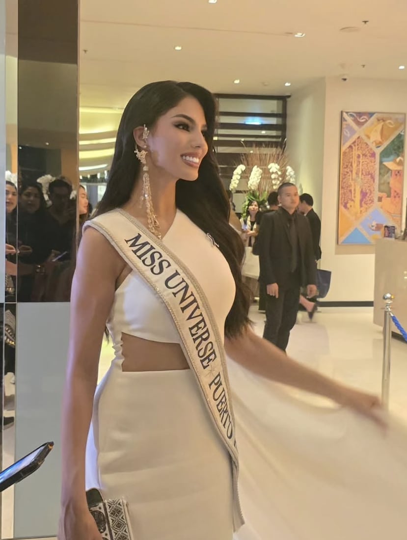 La representante de Puerto Rico, Zashely Alicea en el vestíbulo del hotel. (Instagram)