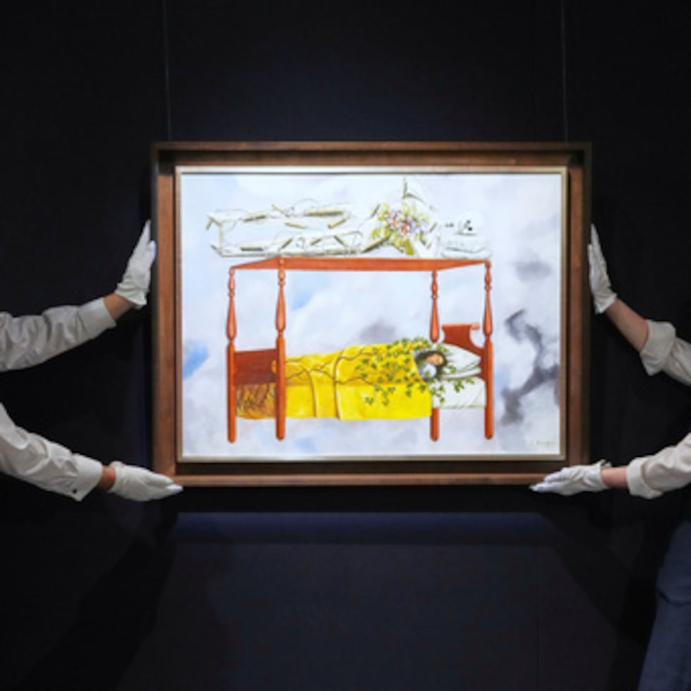 La obra "El sueño (La cama)".