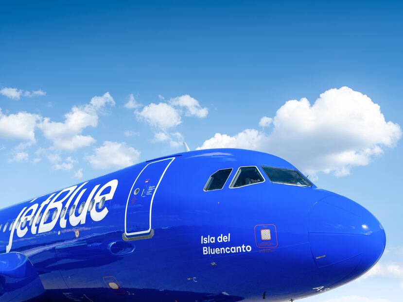 Diseño frontal del avión