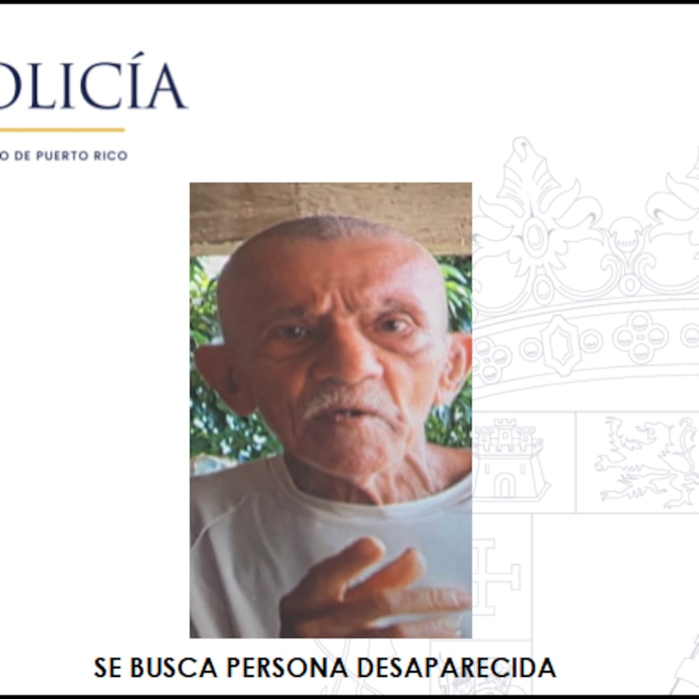 Isauro Méndez Ramos, de 90 años, fue reportado desaparecido por su hija.