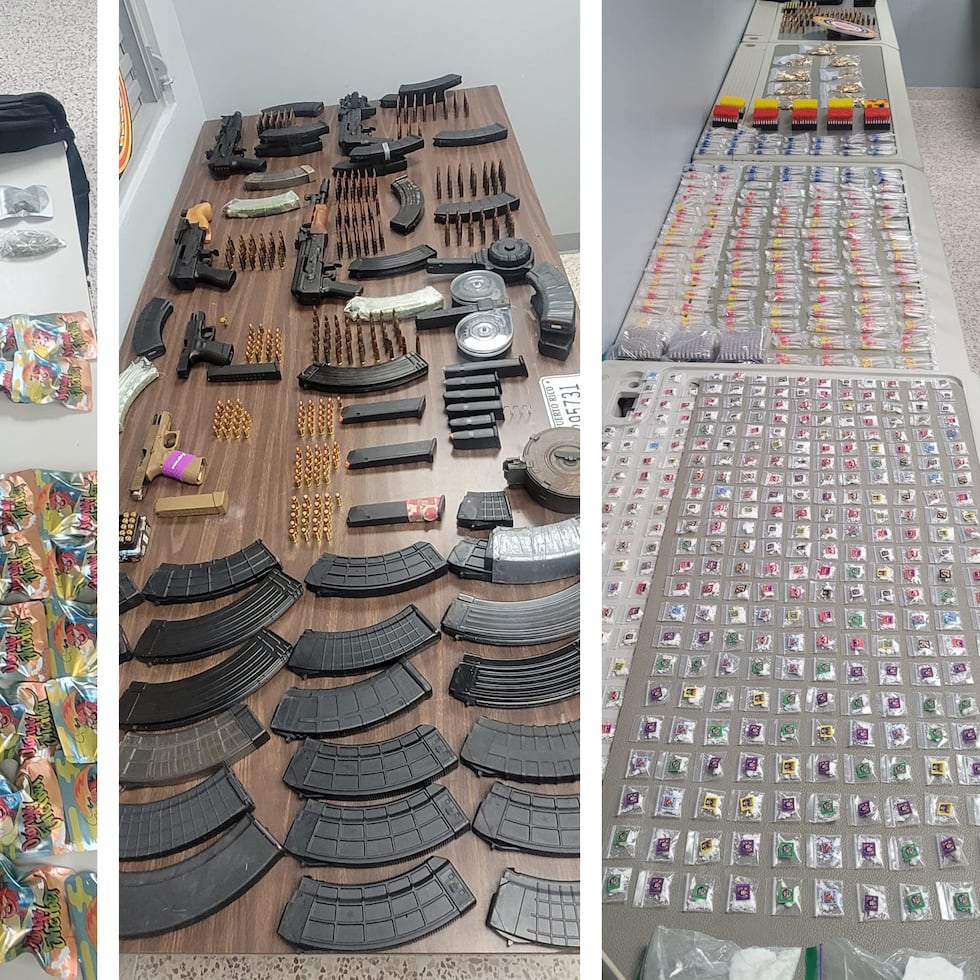 Durante un allanamiento en Guaynabo, la Policía ocupó rifles, pistolas, decenas de cargadores, miles de balas de varios calibres y sustancias controladas.