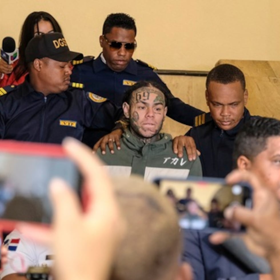 Tekashi 6ix9ine en la corte.