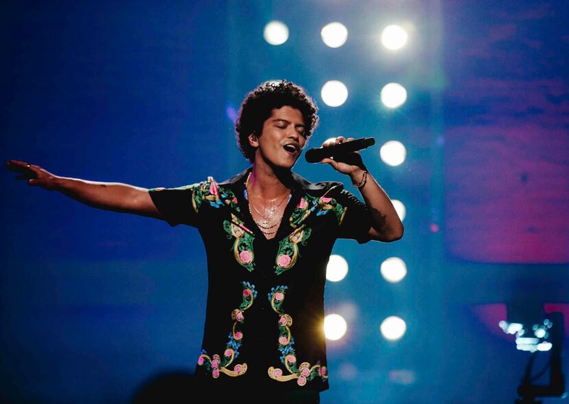 El cantante Bruno Mars: $100 millones. (Archivo)