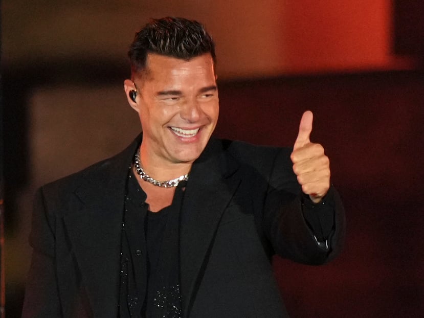 El cantante puertorriqueño Ricky Martin durante una presentación en la gala del Museo de Arte de Filadelfia.
