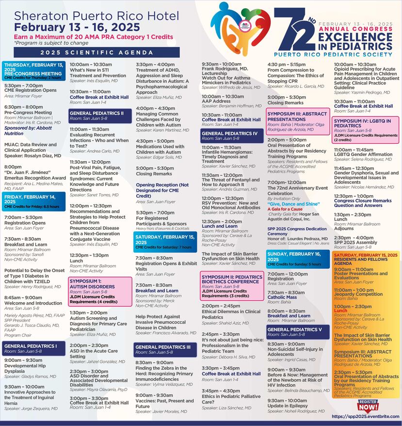 Sigue el calendario del evento del 13 al 16 de febrero.