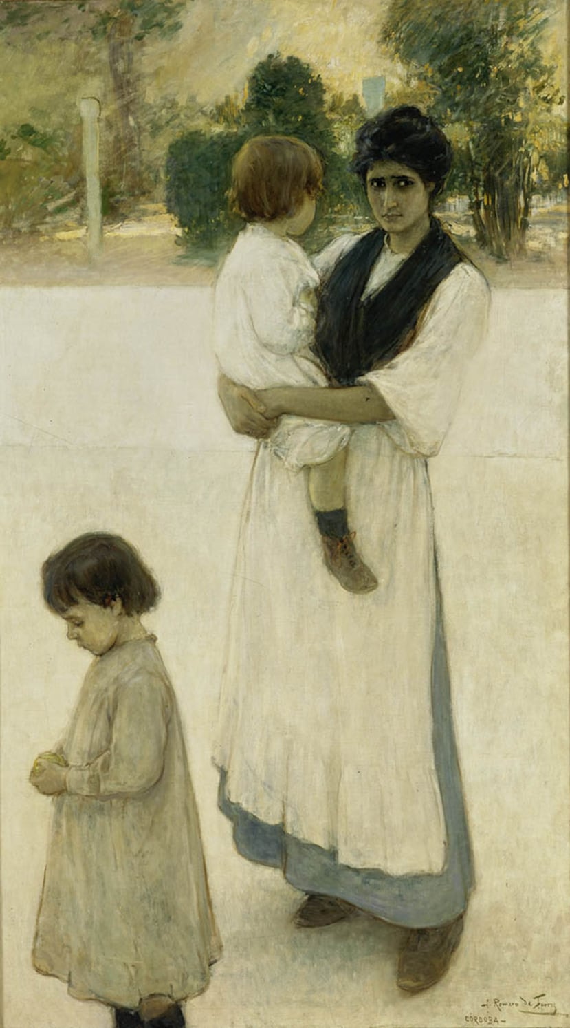 Obra de 1906 del pintor español Julio Romero de Torres, expuesta en el Museo de Bellas Artes de Asturias, en España.