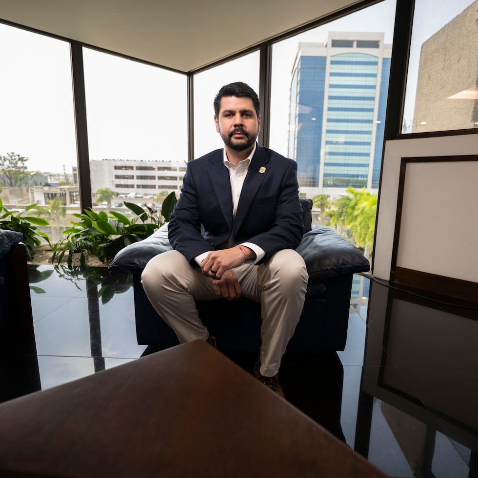 Puerto Rico's Secretary of Economic Development and Commerce, Carlos Ríos Pierluisi, in his office in Hato Rey.