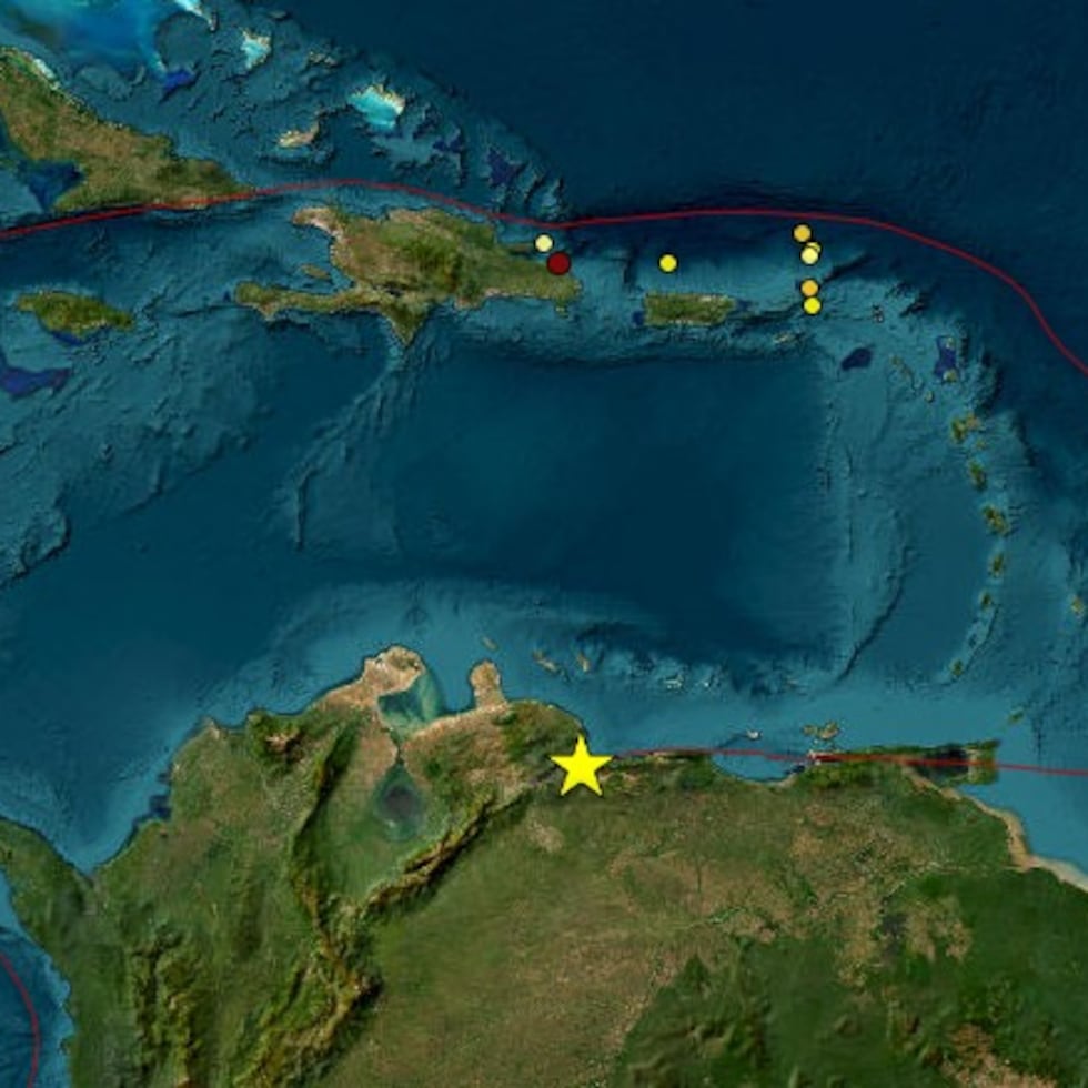El epicentro del terremoto se registró cerca de la costa norte de Venezuela.