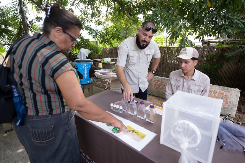 Durante el evento de este sábado, la Unidad de Control de Vectores educó sobre el control del mosquito “Aedes aegypti” y las medidas que pueden ayudar a prevenir el dengue.