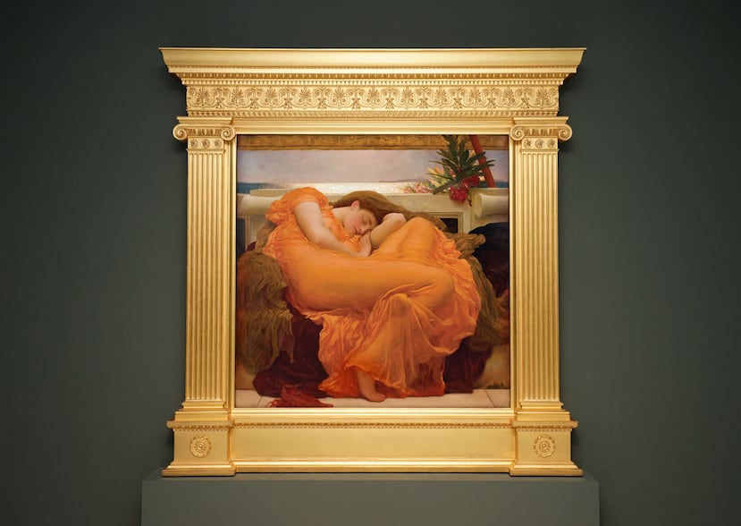 La obra "Flaming June" fue creada por el inglés Lord Frederic Leighton en 1895.
