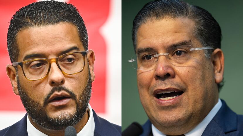 Jesús Manuel Ortiz, presidente del Partido Popular Democrático, y Rafael "Tatito" Hernández, presidente de la Cámara de Representantes.