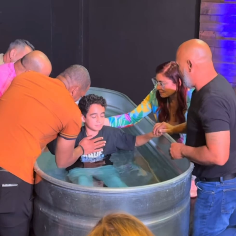 Bautismo de Kennito, el Hijo de Daniela Droz, el Domingo de Resurrección, el 5 de abril de 2026.