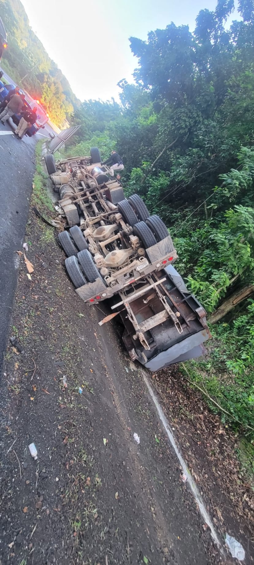El conductor presuntamente perdió el control e impactó un muro de cemento.