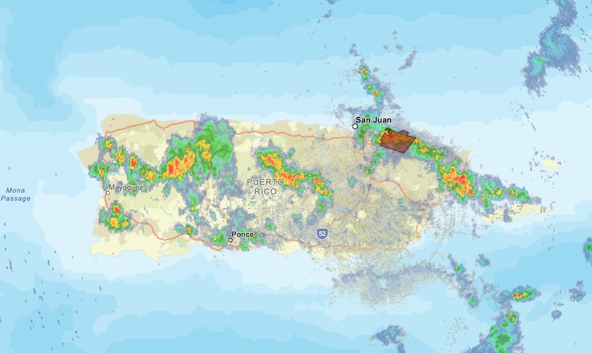 SNM emite aviso de inundaciones repentinas para Canóvanas, Carolina y Loíza
