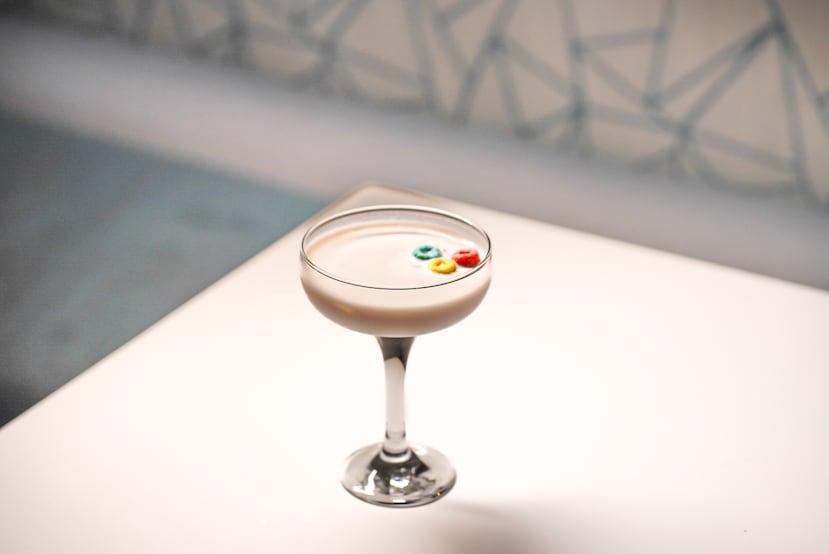 Cóctel “Fruit Loops Martini” de Lelas Eatery.
