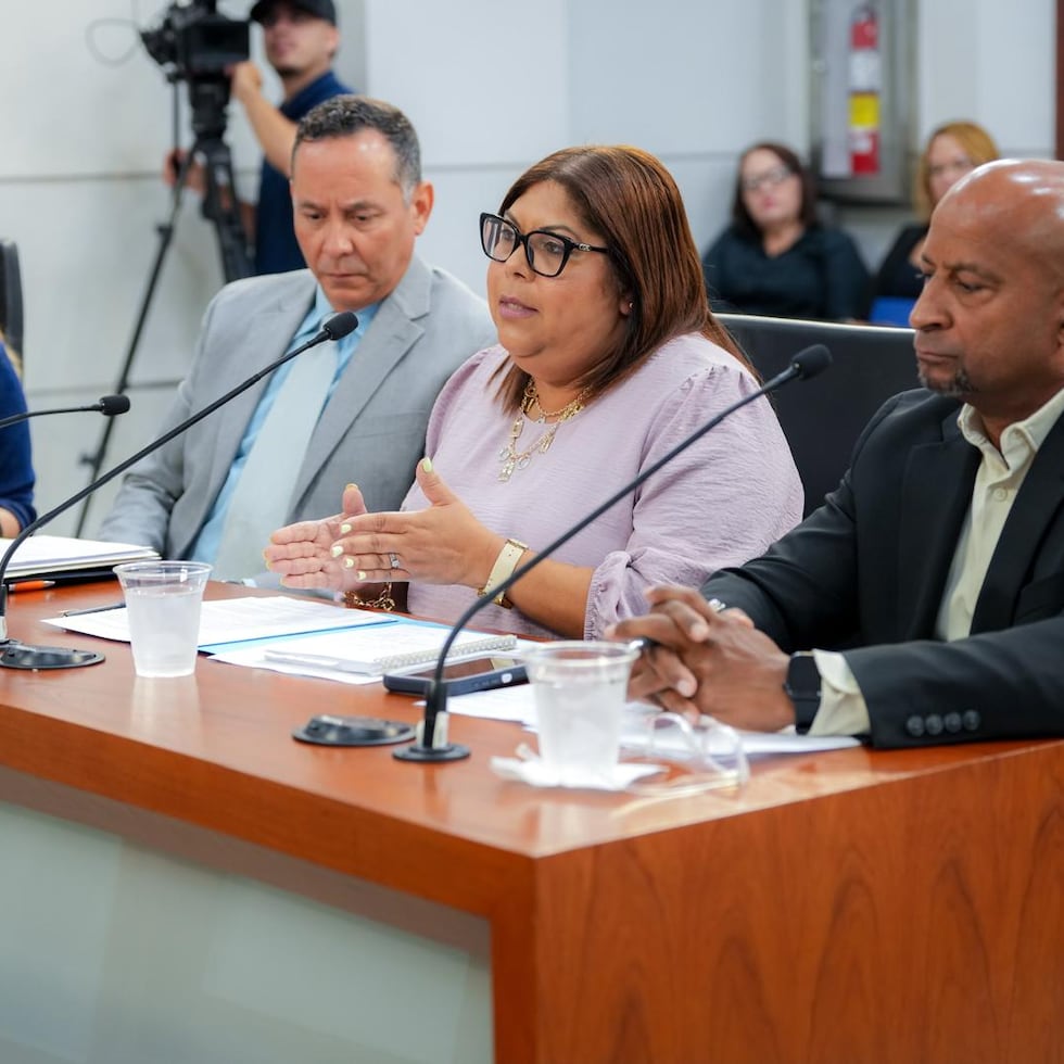 La directora de Servicio al Cliente de la AAA, Edna Borges, al centro, discutió cómo la corporación pública determina quiénes podrían ver un ajuste en sus facturas.