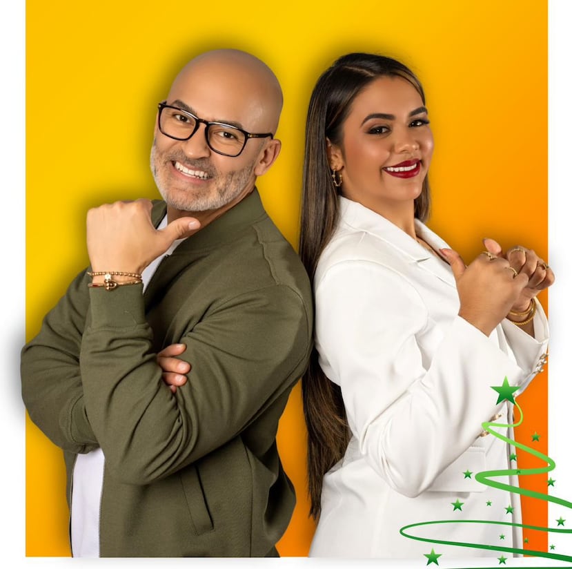 Julio César Sanabria, a la izquierda, junto a su sobrina Julisa Sanabria, están en plena gira del espectáculo "Xmas in July".
