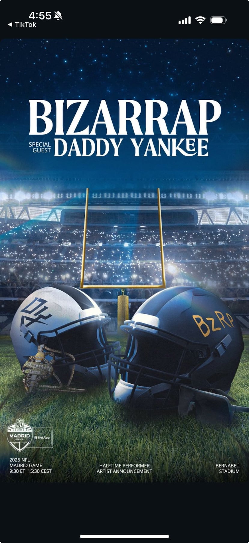 Arte promocional del espectáculo de medio tiempo.