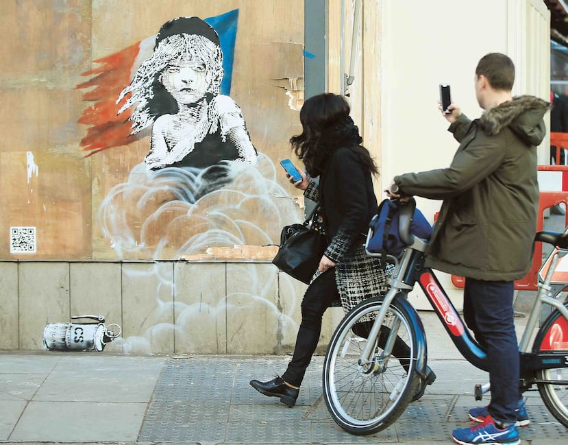 Según el modelo usado por matemático, el nombre real de Bansky podría ser Robin Gunningham. (AP)