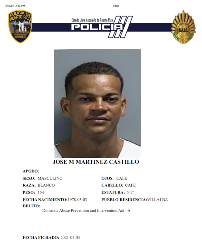 José Martínez Castillo, de 48 años, estaba bajo probatoria, confirmó la Policía.