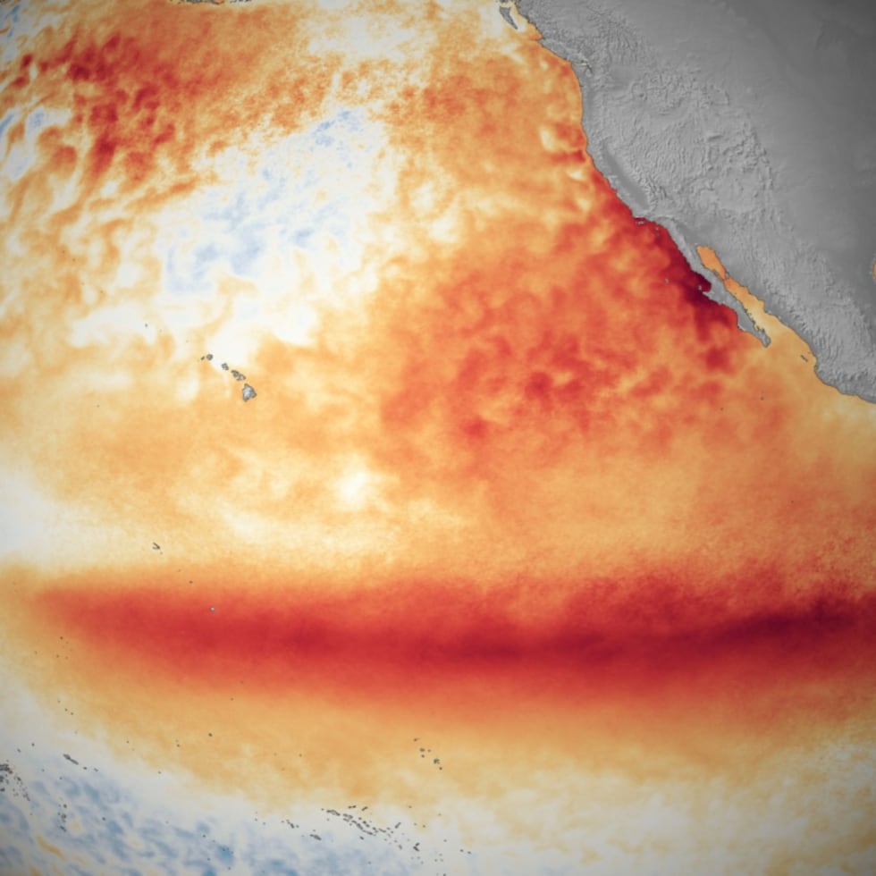 La fuerza que tomará El Niño se originará en parte en las temperaturas excepcionalmente altas en el Pacífico tropical.
