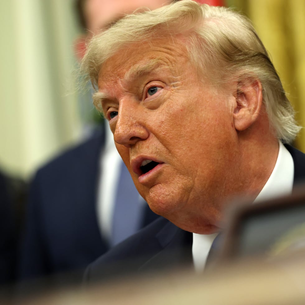 Donald Trump volvió a indicar que considera que los demócratas quieren convertir a Puerto Rico en un estado de Estados Unidos.
