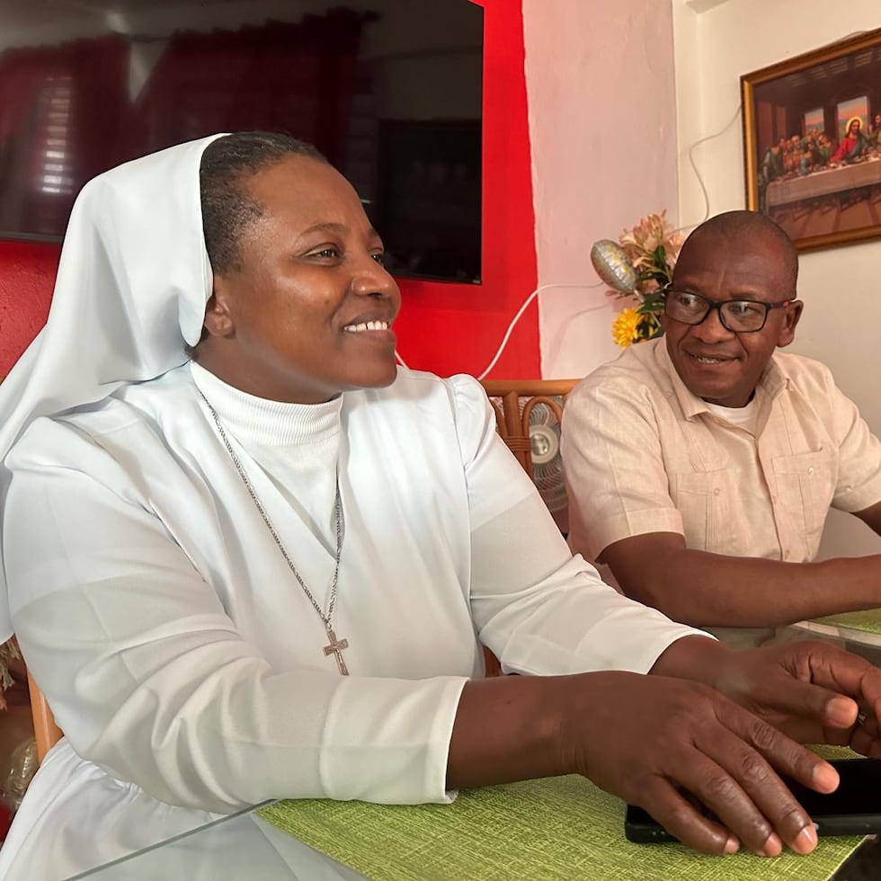 La hermana Mickerlyne Cadet, coordinadora de la escuela María Auxiliadora en Haití, compartió el profundo agradecimiento que sus estudiantes sienten con Puerto Rico.