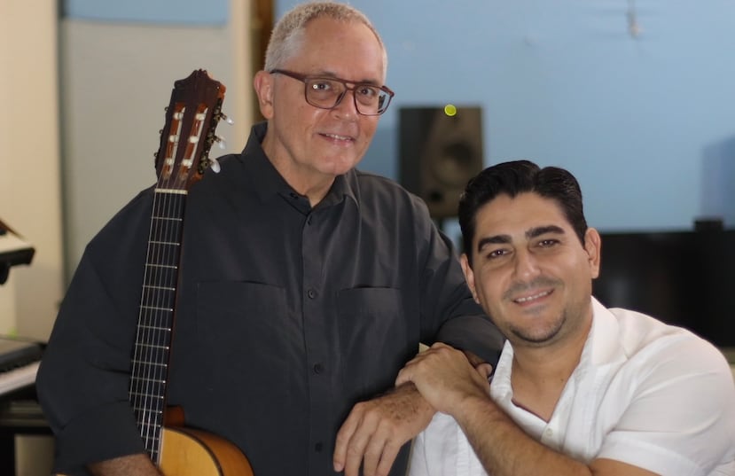 El cantante cubano Freddy Lugo, a la derecha, se presentará junto al pianista Eduardo Reyes, a la izquierda, en el espectáculo “Con Pablo en el alma”.
