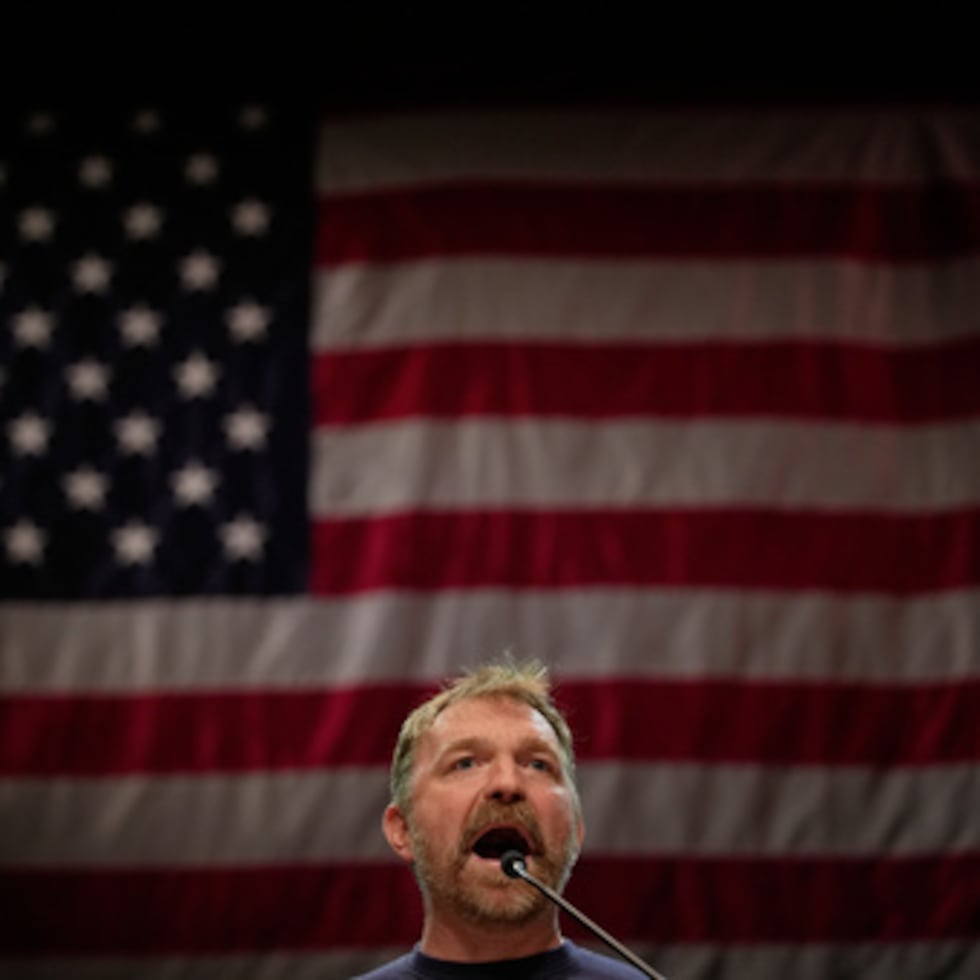 Graham Platner, candidato demócrata al Senado federal.